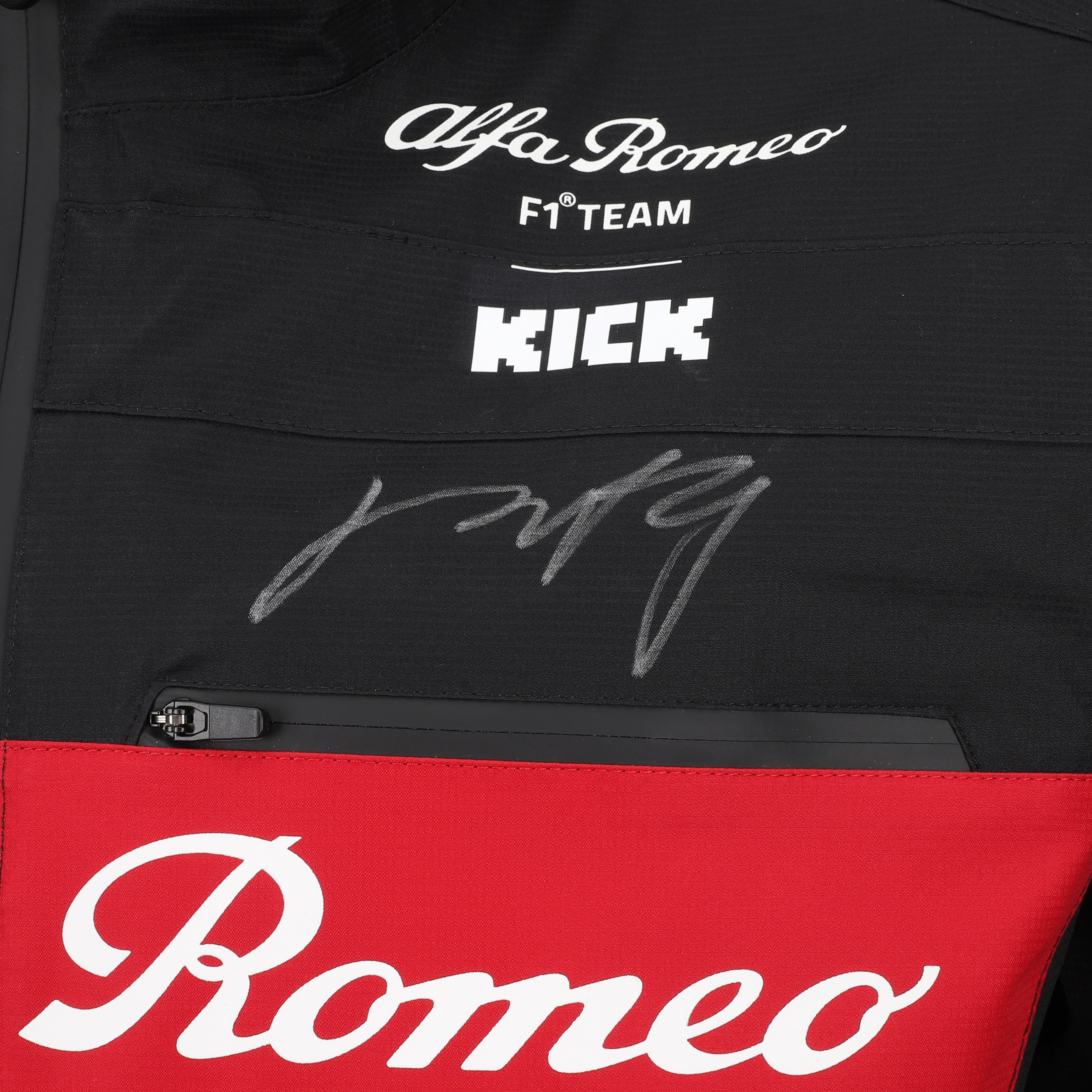 Zhou Guanyu 2023 Signed Alfa Romeo F1 Team Stake Shell Jacket