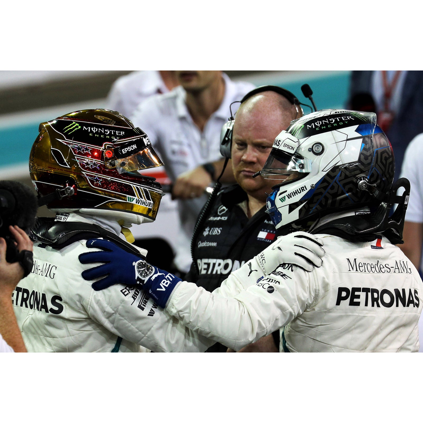 Valtteri Bottas 2018 Race Weekend Used Mercedes-AMG Petronas F1 Team Race Suit - Abu Dhabi