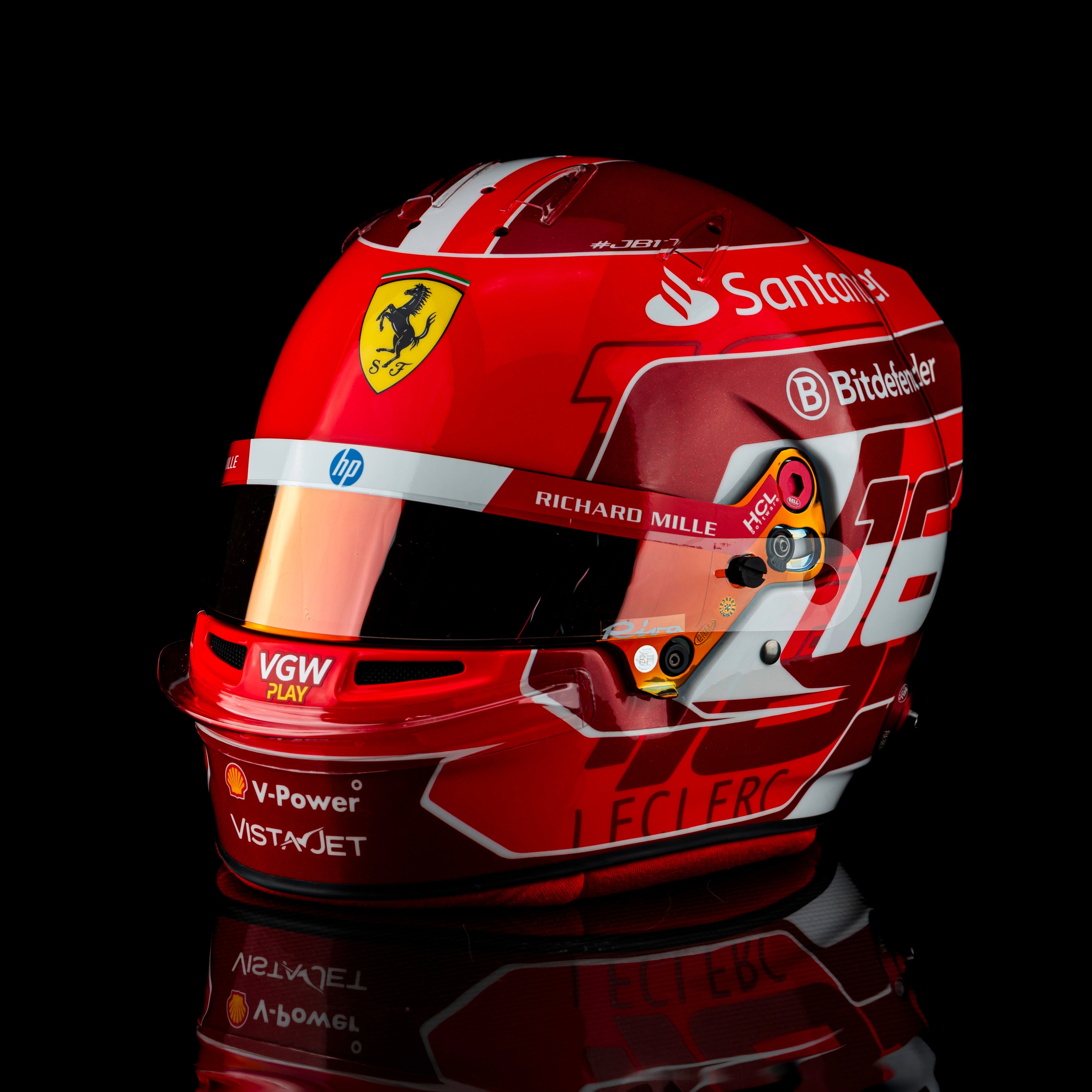 Charles Leclerc Official Bell Replica Helmet – 2024 Formula One Season