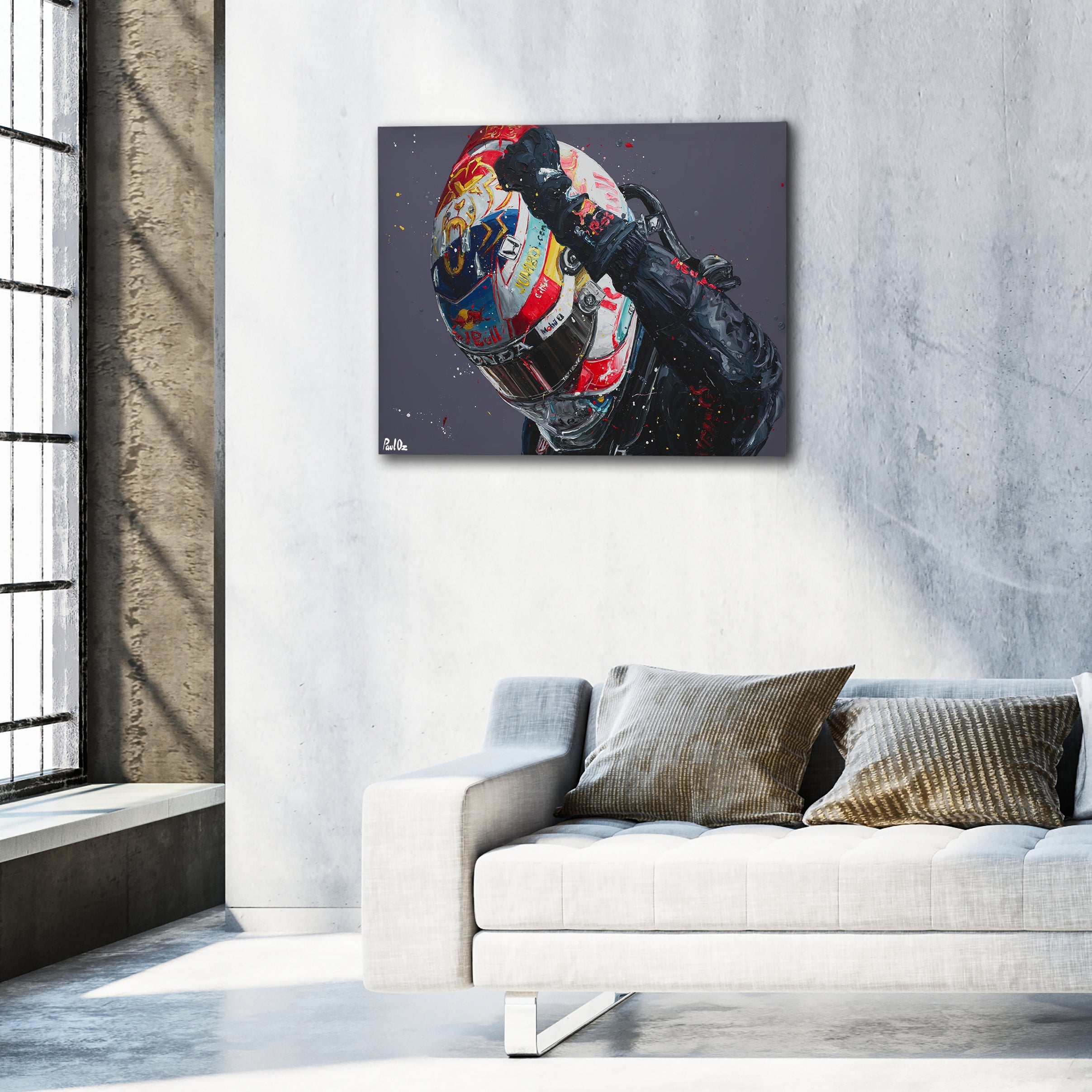 Max Verstappen 2021 Dutch GP 'Win' Hand Embellished Canvas - Paul Oz