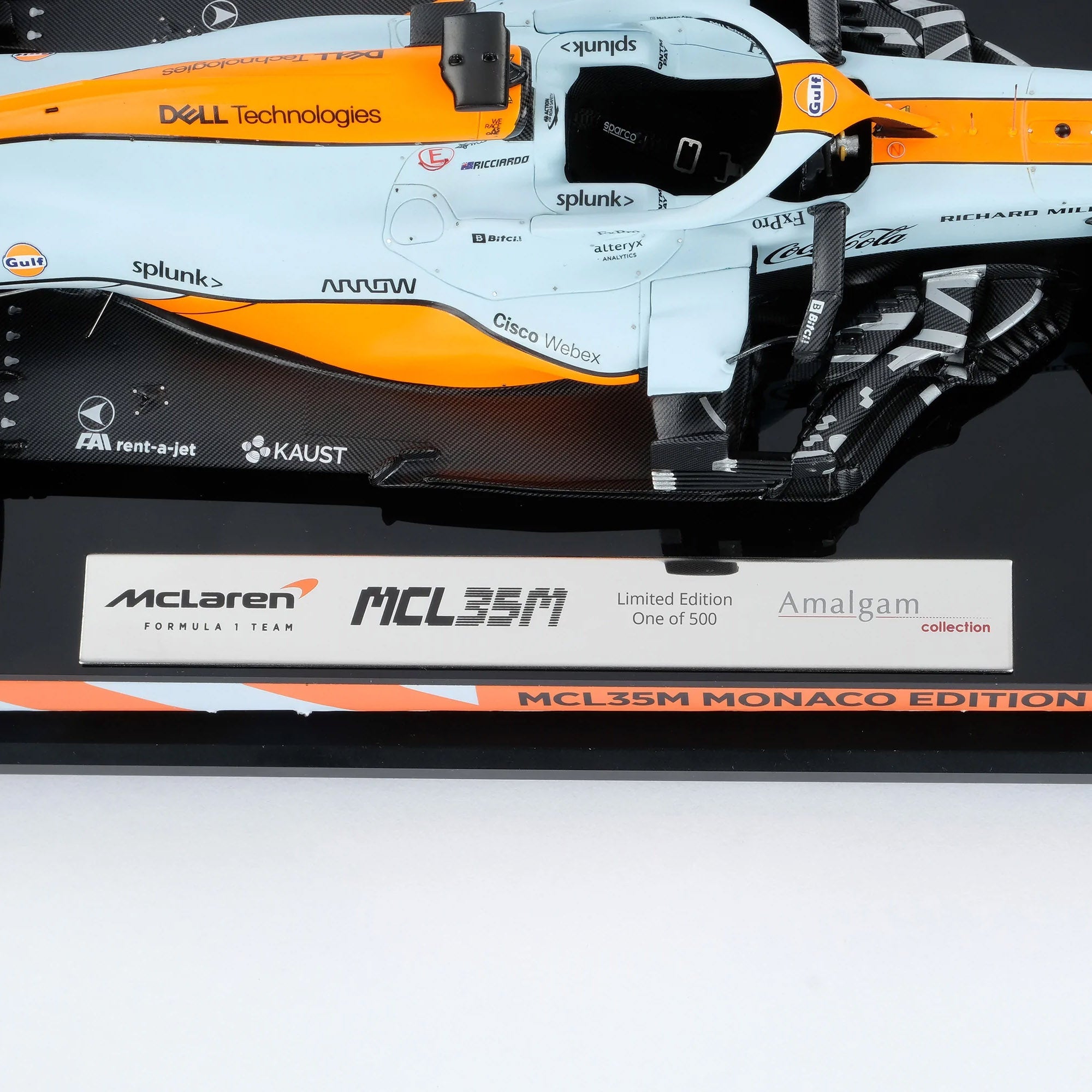 Daniel Ricciardo 2021 McLaren F1 Team MCL35M 1:18 Scale Model – Monaco GP