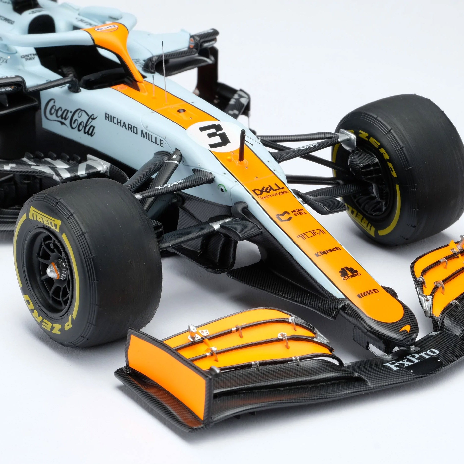 Daniel Ricciardo 2021 McLaren F1 Team MCL35M 1:18 Scale Model – Monaco GP