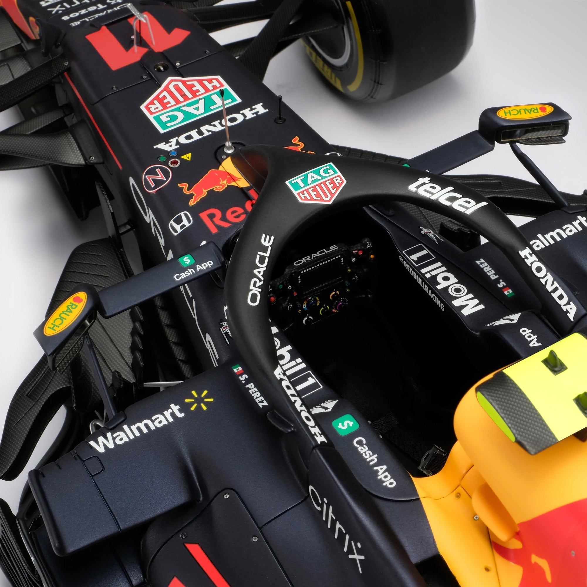 Sergio Perez 2021 Oracle Red Bull Racing F1 Team RB16B 1:8 Scale Model – Abu Dhabi GP