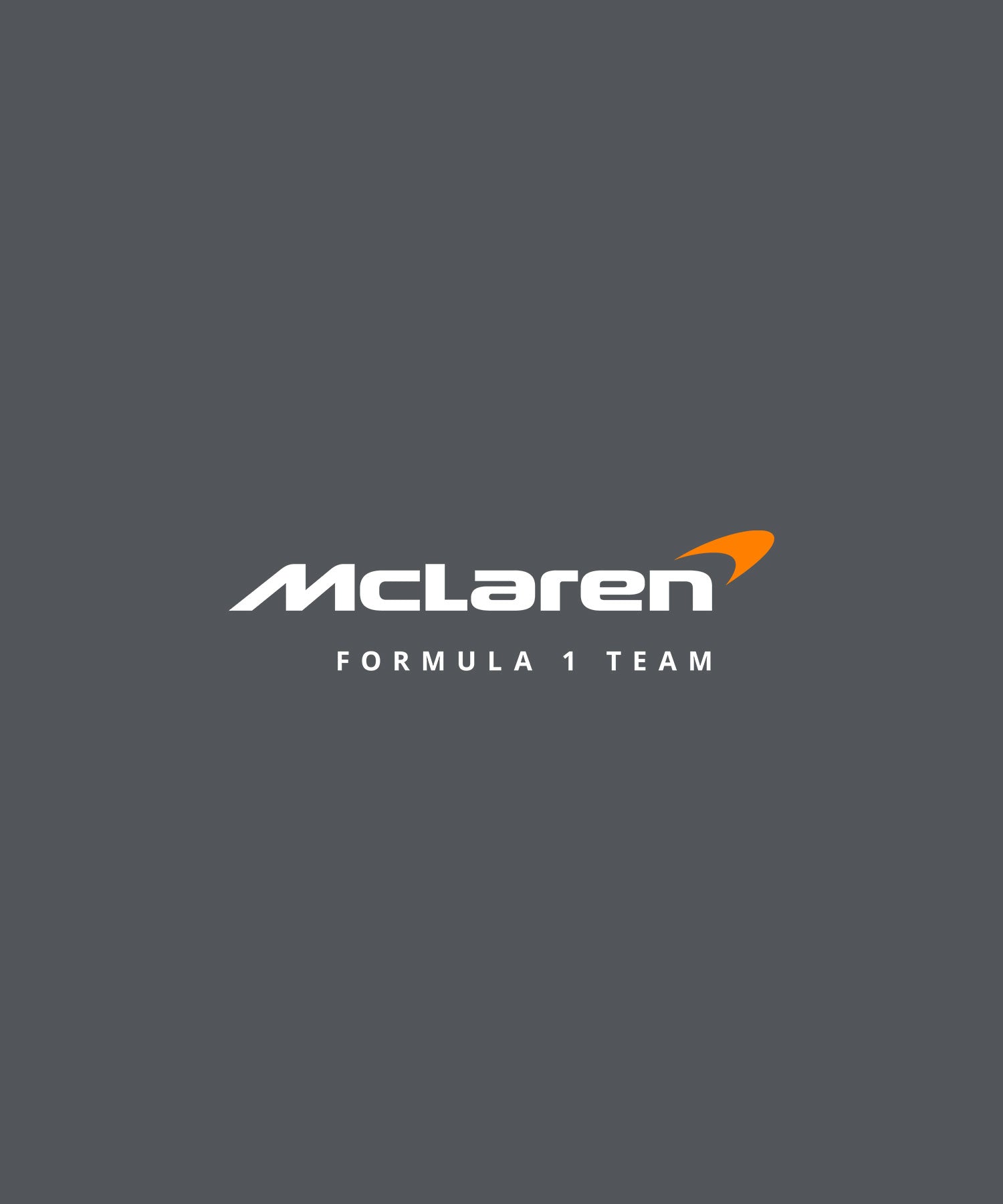 McLaren Racing logo next to race car