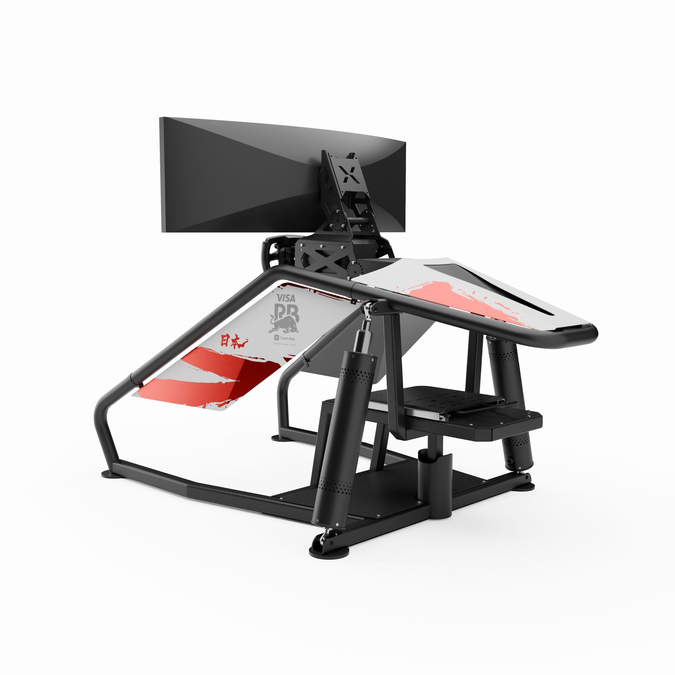 Visa Cash App Racing Bulls F1 Team X Wav static simulator Japan livery accessible racing cockpit inclusive design