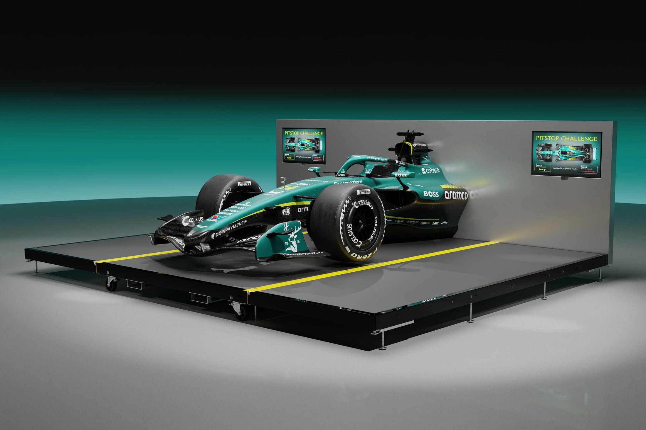 2026 Aston Martin Aramco F1 ® Team Pit Stop Rig