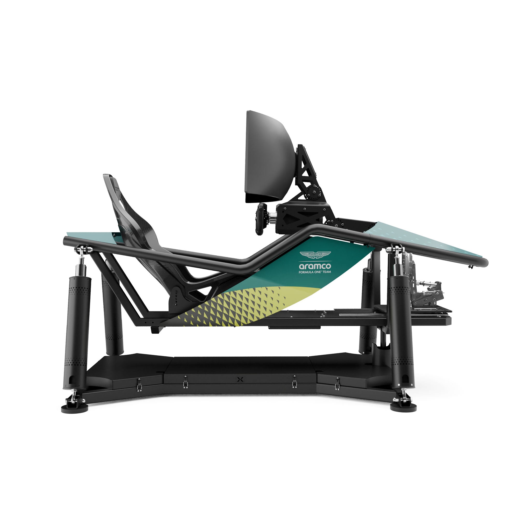 Aston Martin Aramco F1 Team X6 motion simulator full motion racing cockpit immersive driving experience