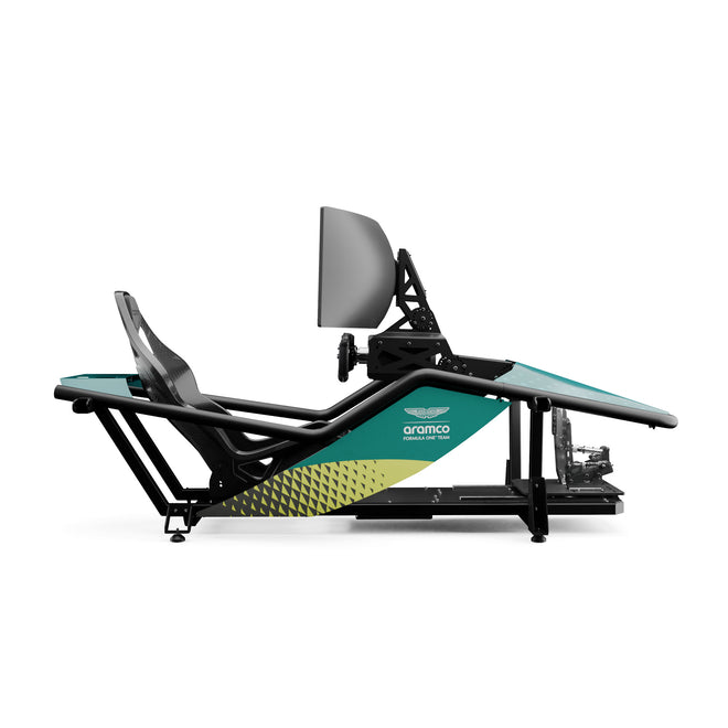 Aston Martin Formula 1 Team X Lite static simulator lightweight racing cockpit fixed platform display