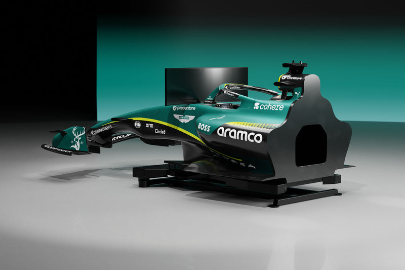 Aston Martin Aramco F1® Team 2026 Formula 1-inspired simulator, premium collector display for Formula 1 fans and enthusiasts