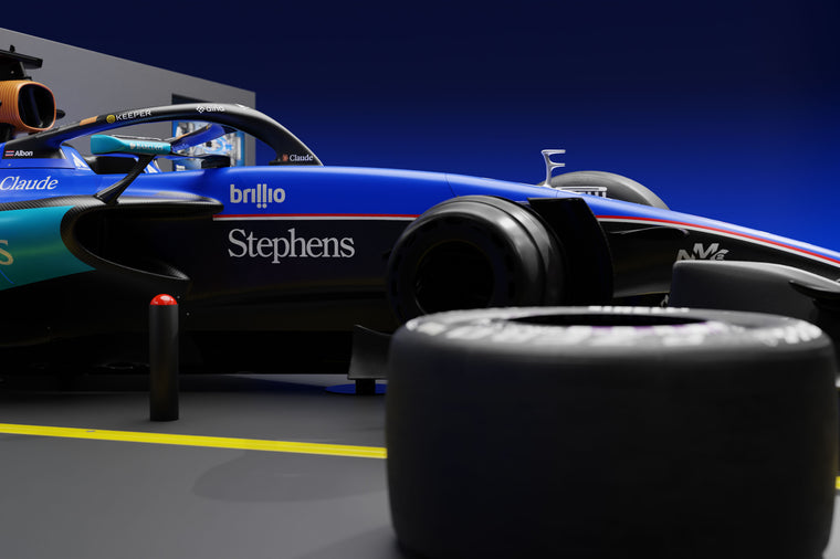 Official 2026 Atlassian Williams F1® Team FW48 Pit Stop Rig