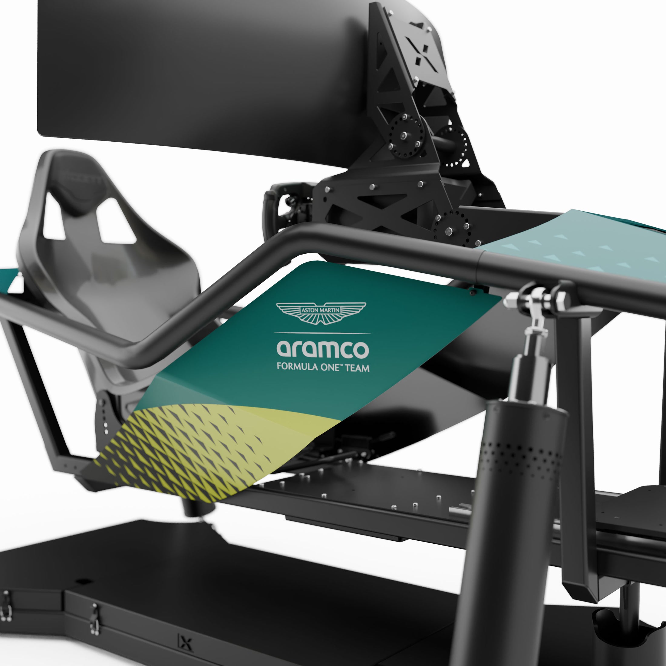 Aston Martin Aramco F1 Team X6 motion simulator high-performance motion platform racing cockpit display