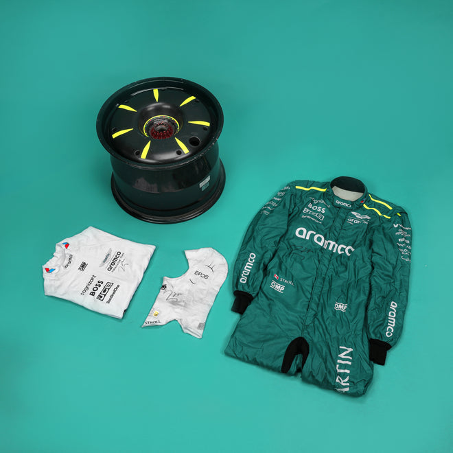 LOT 042 - Lance Stroll 2024 Aston Martin Aramco F1® Team GP Grand Prix Used Bundle