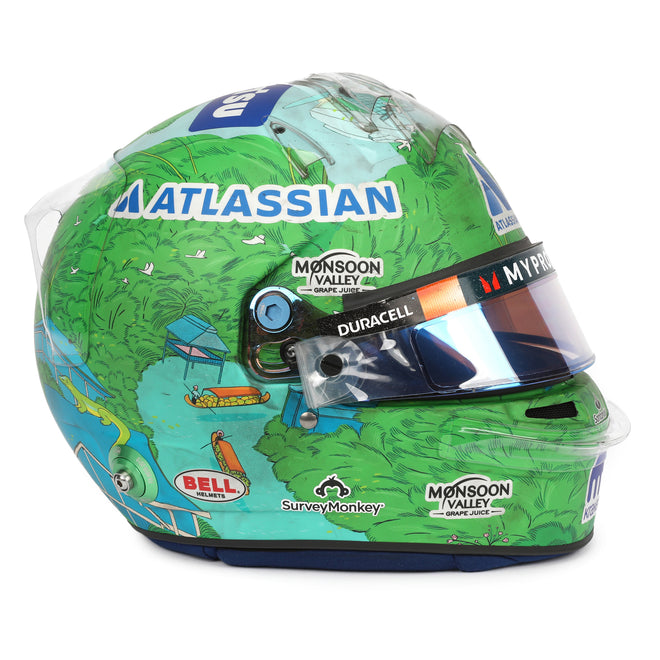 LOT 507 - Alex Albon Signed 2025 Atlassian Williams Racing Helmet – Singapore GP Used