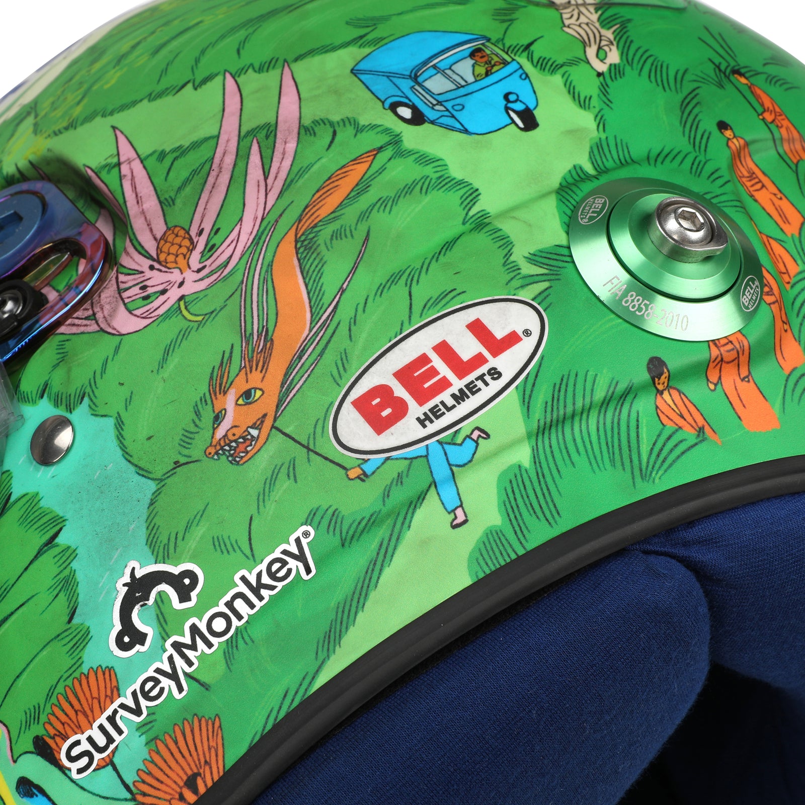 Alex Albon 2025 Signed Race Used Helmet – Singapore GP