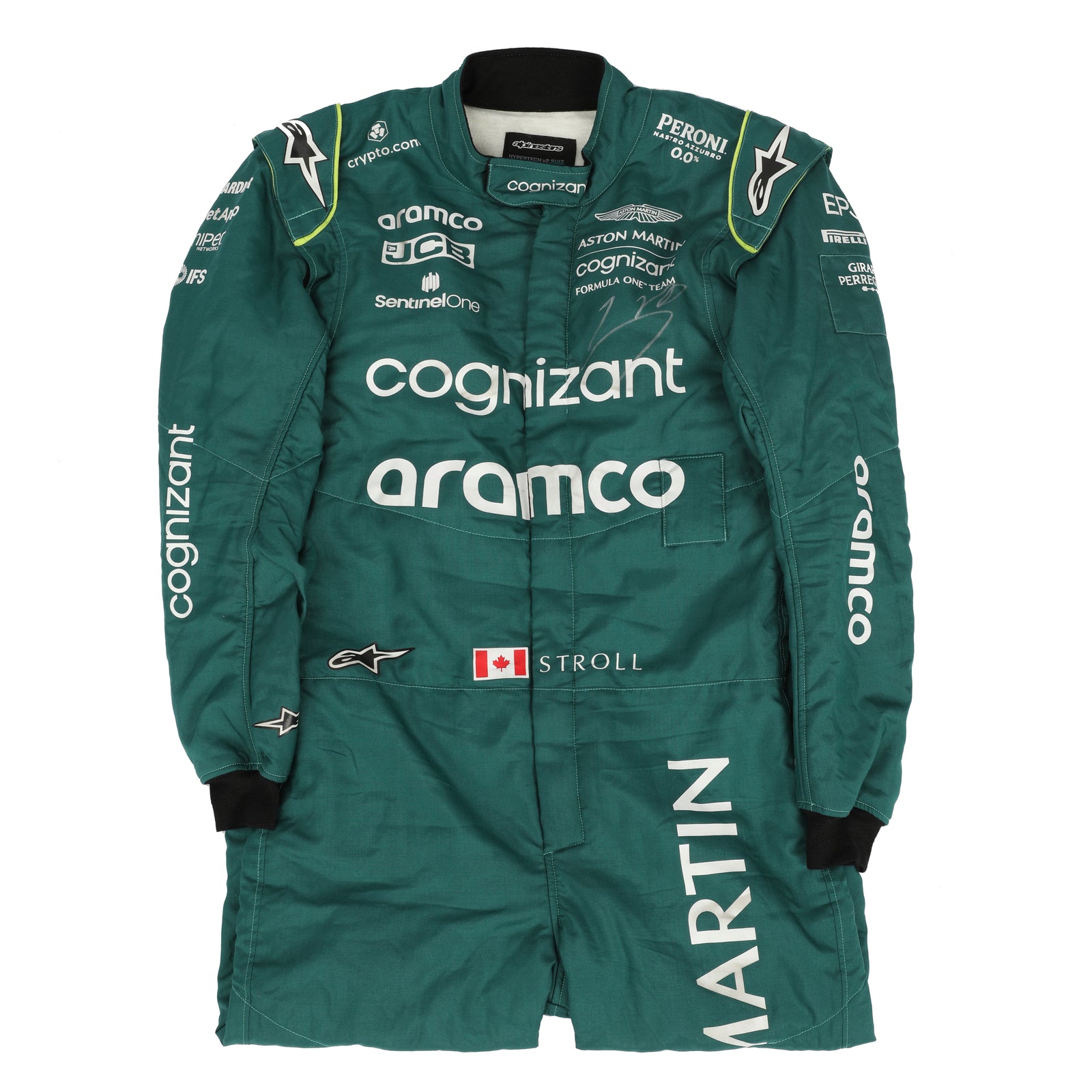 LOT 549 - Aston Martin Aramco Formula One® Team x Movember – Lance Stroll Suit & Wheel Rim