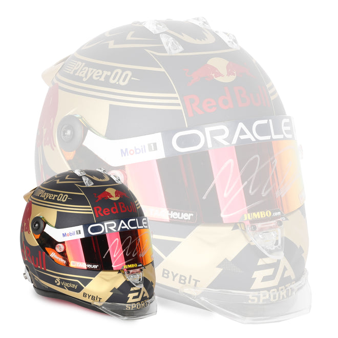 LOT 744 - Max Verstappen Signed 2023 Red Bull Racing 1:2 Scale Helmet - World Champion