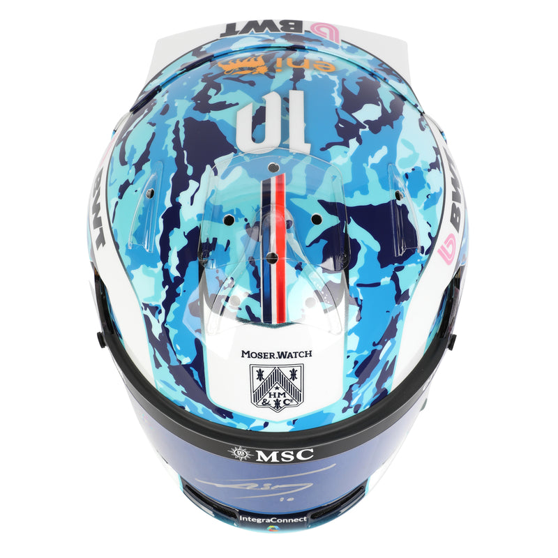 Pierre Gasly Signed 2025 BWT Alpine F1 Team Replica Helmet