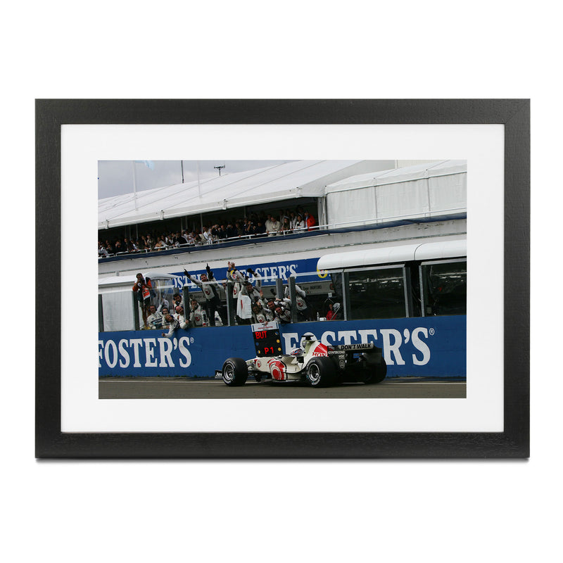 Jenson Button 2006 Honda F1 Team ‘First Win’ Framed Print – Hungarian GP