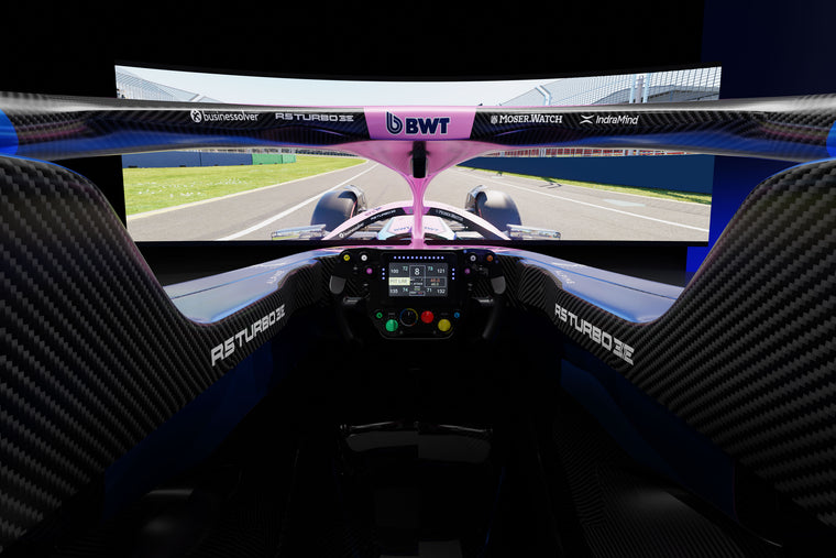2026 BWT Alpine Formula One™ Team Formula 1-inspired racing simulator, premium collector display and luxury motorsport memorabilia centrepiece