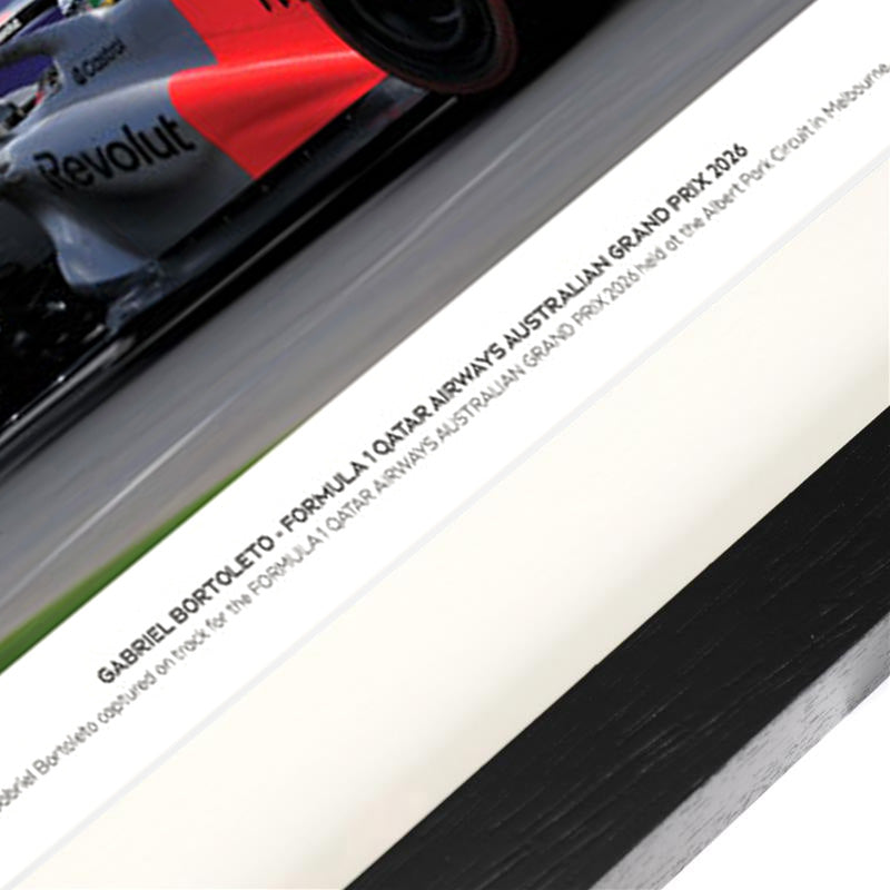 Formula 1 Gabriel Bortoleto signed photo 2026 Australian GP Audi Revolut F1 Team collectible