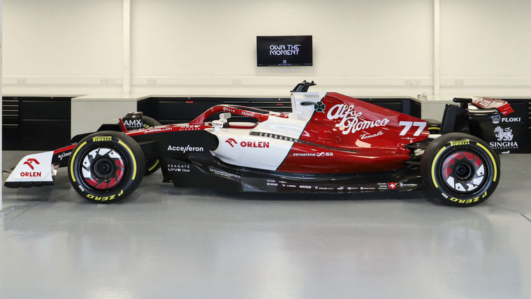 2022 Alfa Romeo C42 Formula 1 show car, full-size display vehicle inspired by the Alfa Romeo F1 Team challenger for premium collector display