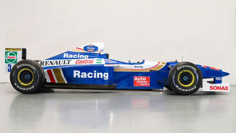 1997 Williams FW19 Formula 1 show car, full-size display vehicle inspired by the iconic Williams Racing challenger for premium collector display