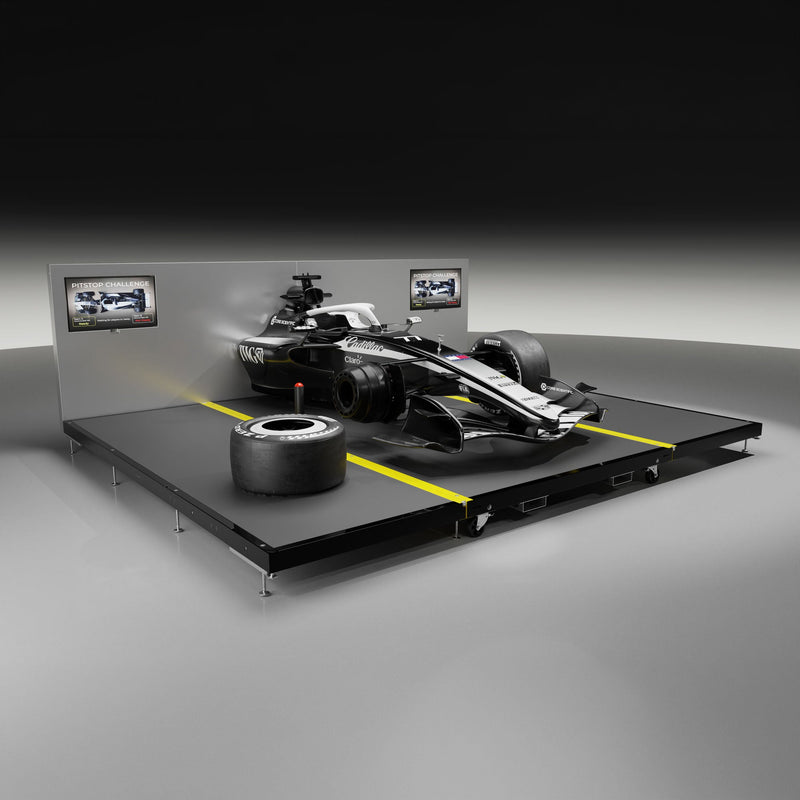 Official 2026 Cadillac Formula One® Team MAC-26 Pit Stop Rig, premium Formula 1-inspired pit crew experience for collector display and motorsport enthusiasts