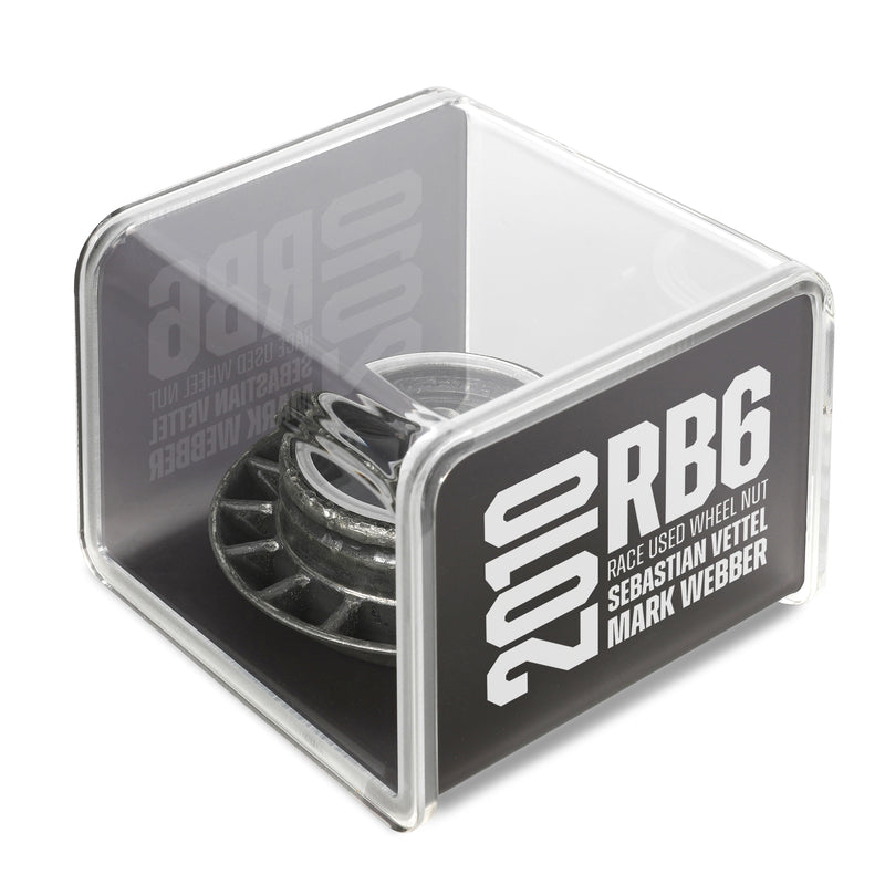 Red Bull Racing 2010 RB6 Grand Prix Used Wheel Nut in Display Case
