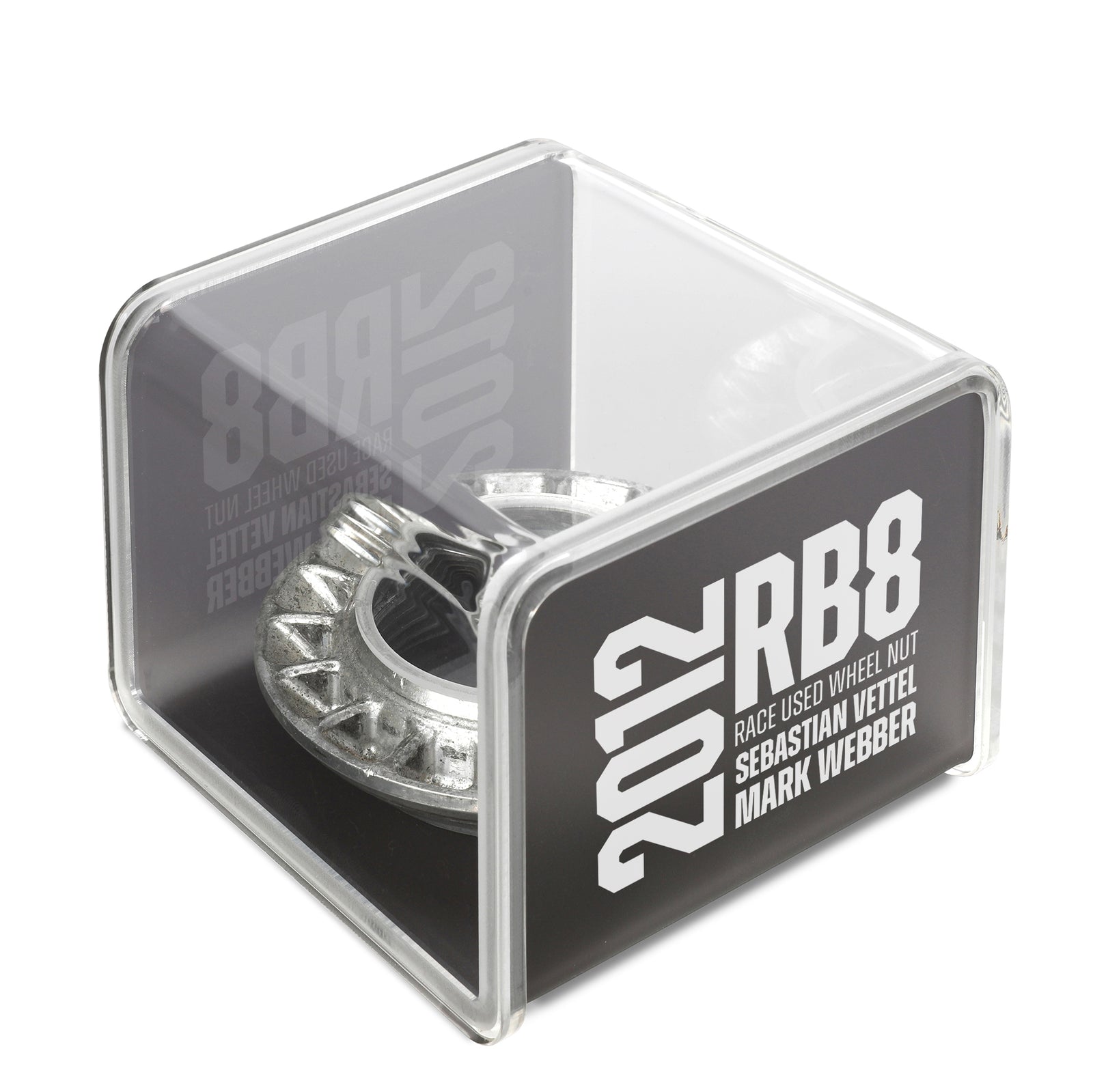 Red Bull Racing 2012 RB8 Grand Prix Used Wheel Nut in Display Case