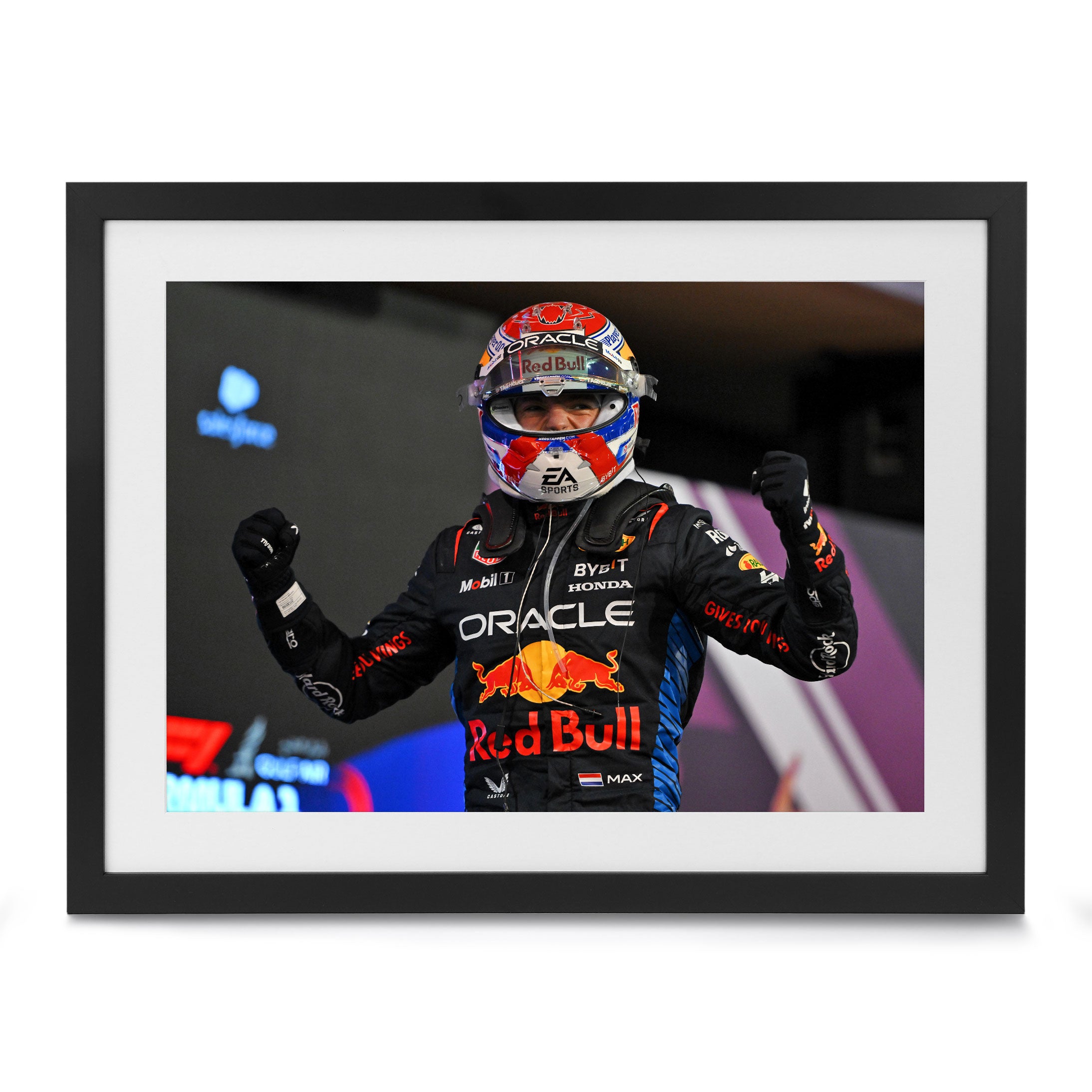 Max Verstappen 2024 Oracle Red Bull Racing Print Bahrain GP