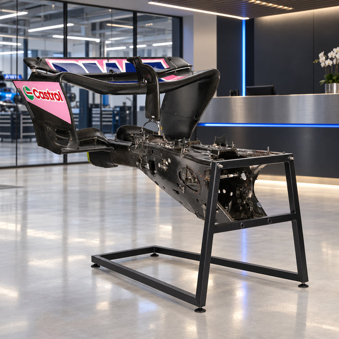 The Austin Auction LOT 052 - 2024 Alpine Grand Prix Used Gearbox and Rear Wing Display