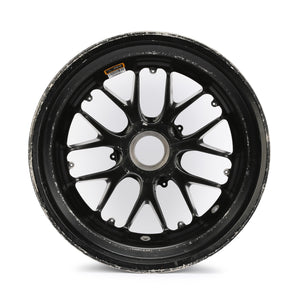Mercedes AMG Petronas F1 Team 2022 Rear Wheel Rim Table Formula 1 collectible displayed in premium motorsport display