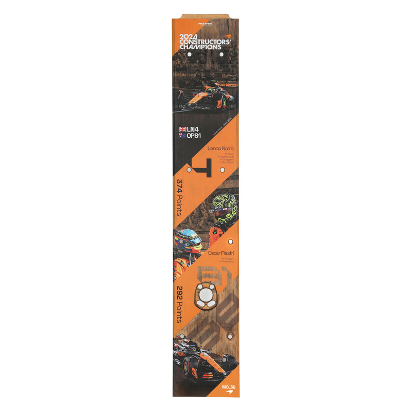 McLaren F1 Team MCL38 2024 'Constructors Champions' Skid Block Wall Art