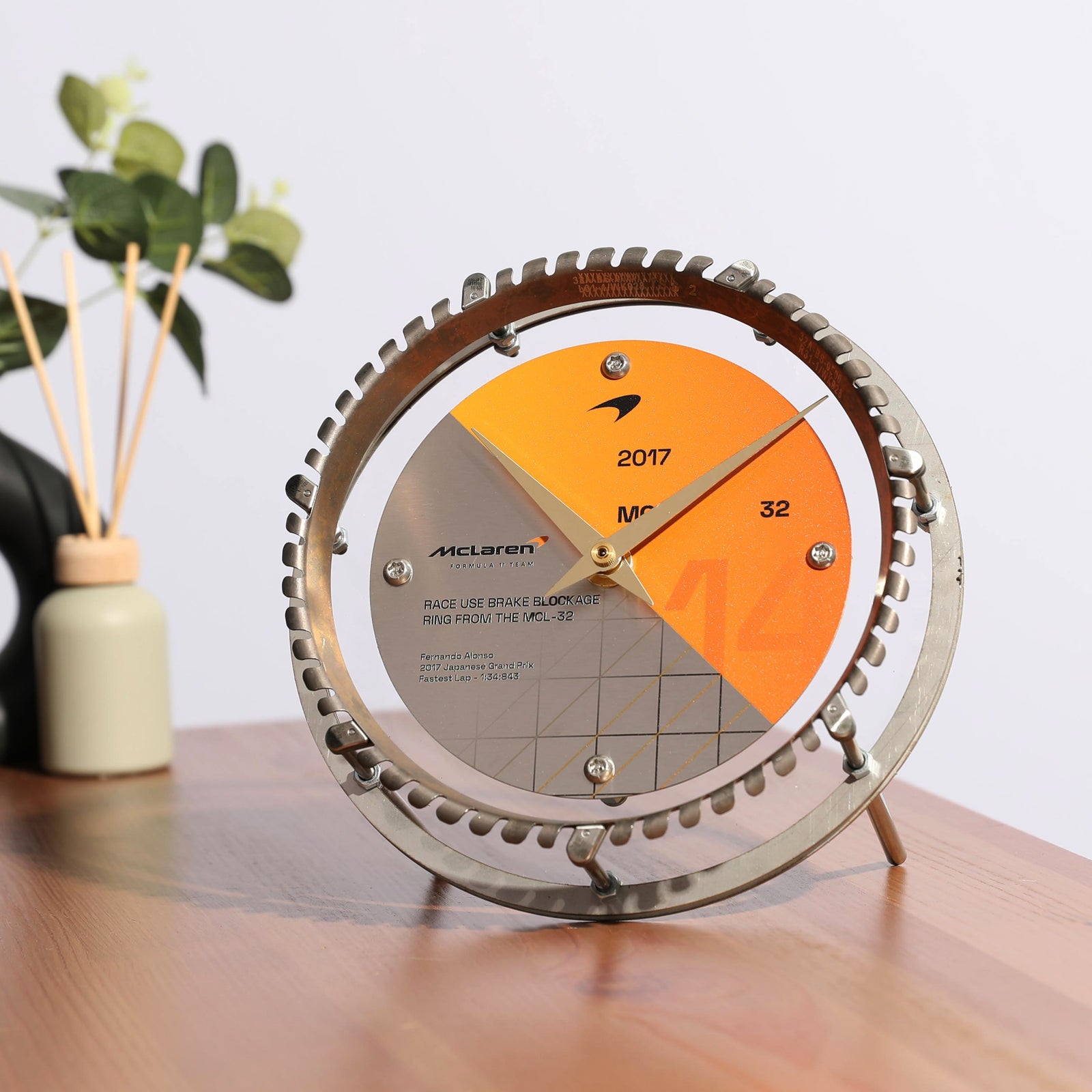 Fernando Alonso 2017 Race Used Brake Blockage Ring Clock - Japan GP