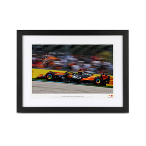 Lando Norris signed 2025 McLaren F1 Team photo from the Australian Grand Prix authentic Formula 1 memorabilia for collector display
