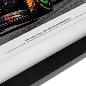 Lando Norris 2025 McLaren F1 Team Austrian Grand Prix signed photo premium Formula 1 collector piece and motorsport memorabilia