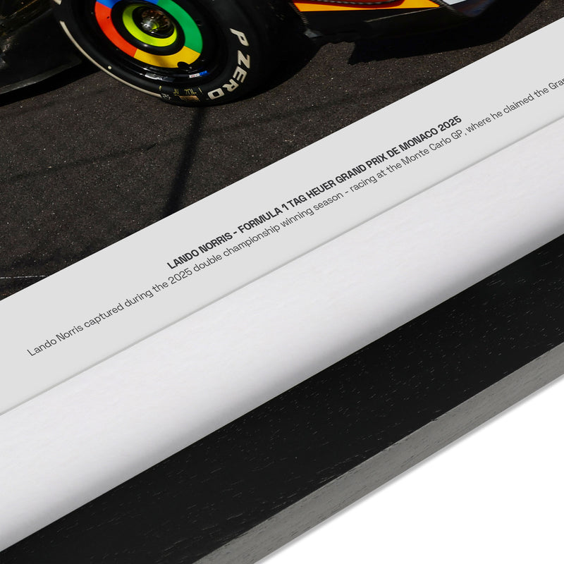 Lando Norris Signed 2025 McLaren F1 Team Photo - Monaco GP v1
