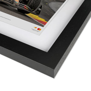 Authentic Oscar Piastri signed 2025 McLaren F1 Team photo celebrating the Belgian Grand Prix for Formula 1 collectors