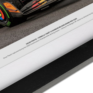 Oscar Piastri 2025 McLaren F1 Team Belgian Grand Prix signed photo premium Formula 1 collector piece and motorsport memorabilia