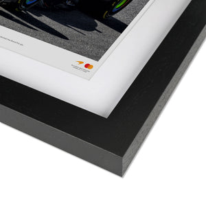 Authentic Oscar Piastri signed 2025 McLaren F1 Team photo celebrating the Miami Grand Prix for Formula 1 collectors