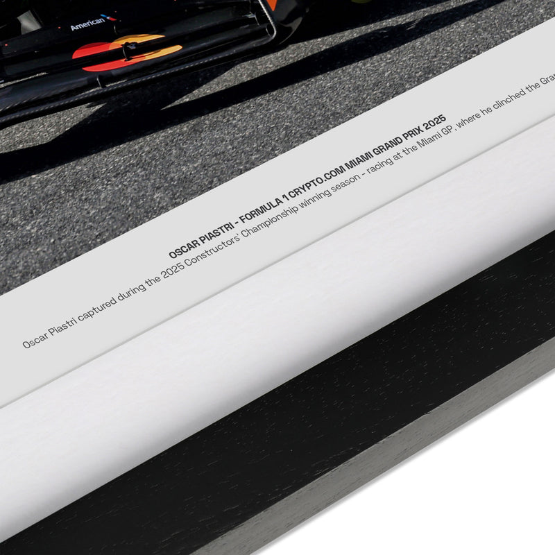 Oscar Piastri Signed 2025 McLaren F1 Team Photo - Miami GP