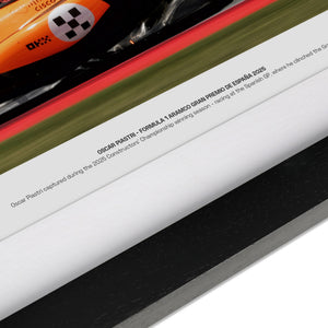 Oscar Piastri 2025 McLaren F1 Team Spanish Grand Prix signed photo premium Formula 1 collector piece and motorsport memorabilia