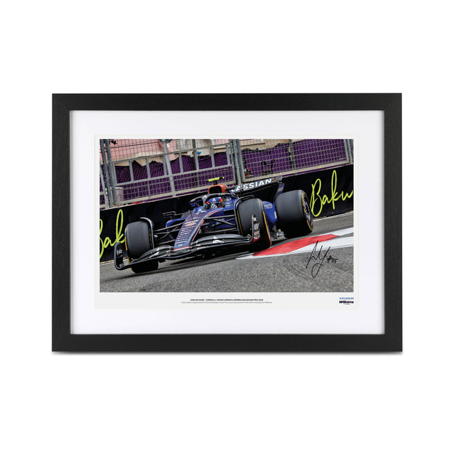 Carlos Sainz 2025 Signed Photo - Azerbaijan GP