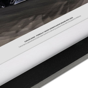 Carlos Sainz 2025 Qatar Grand Prix signed photo premium Formula 1 collector piece and authentic motorsport memorabilia