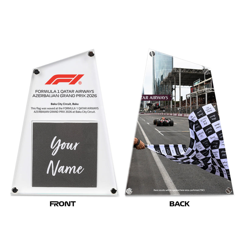 Azerbaijan GP 2026 - Personalised F1® Flag