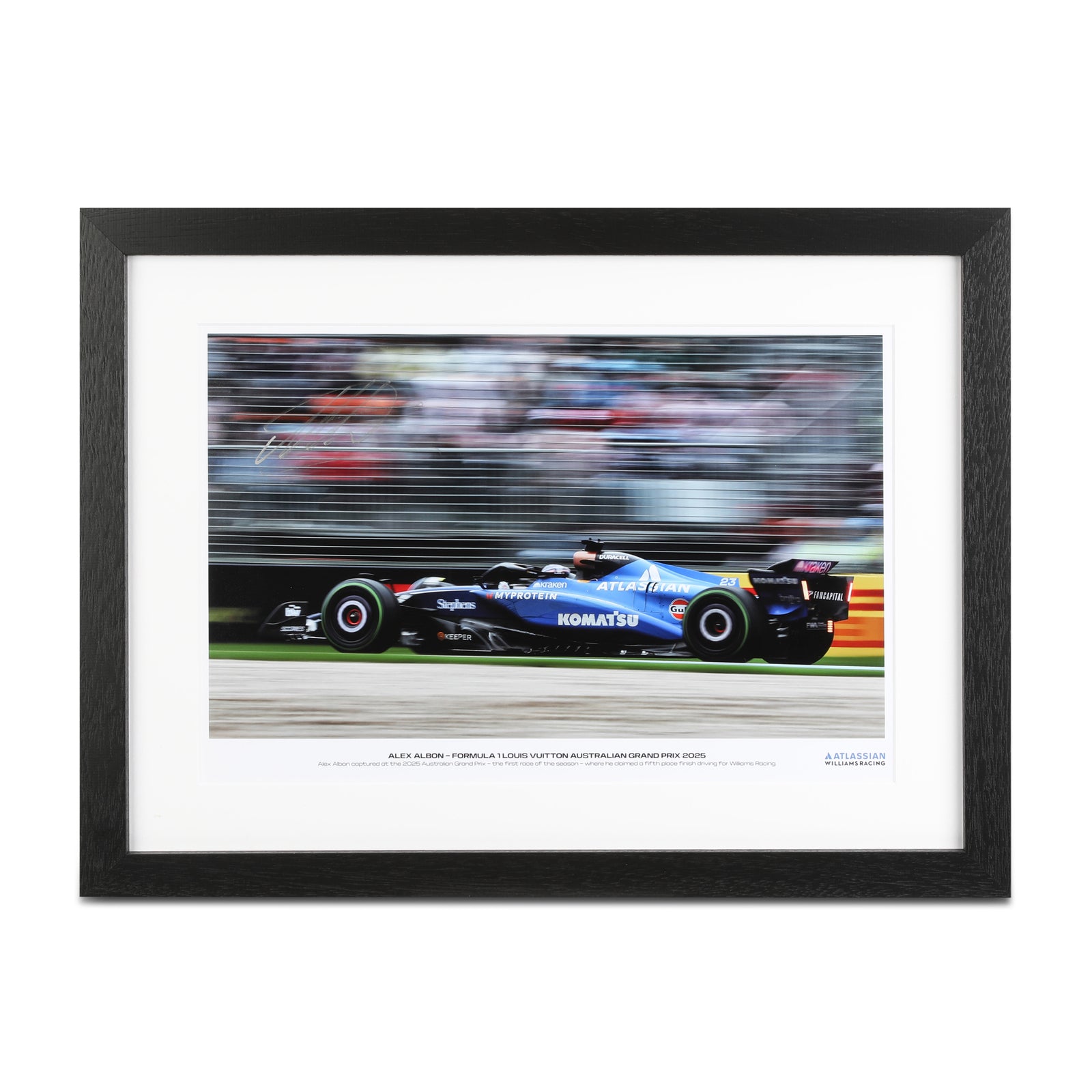 Alex Albon 2025 Atlassian Williams Racing Signed Photo - Australian GP