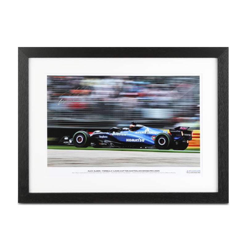 Alex Albon 2025 Atlassian Williams Racing Signed Photo - Australian GP