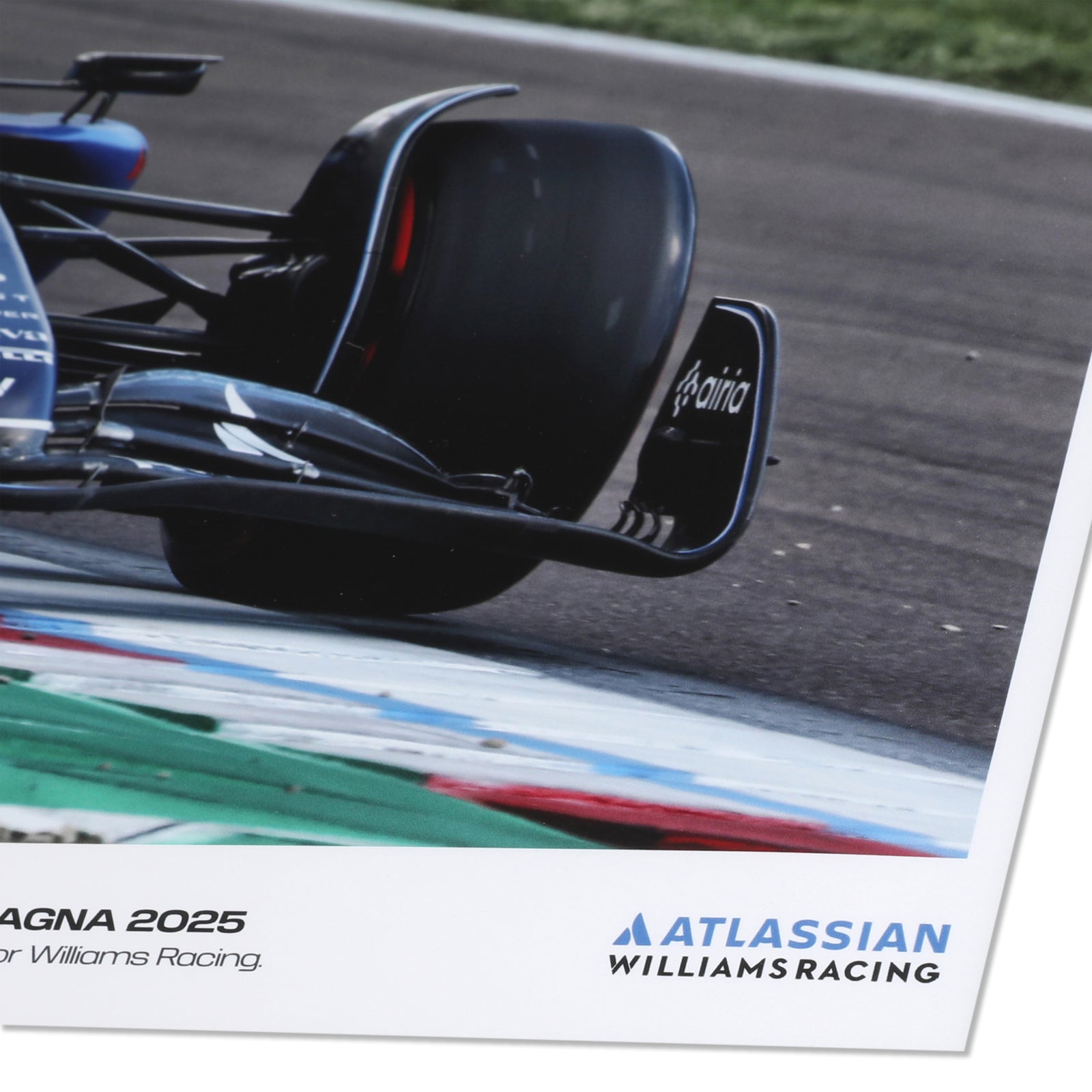 Alex Albon 2025 Atlassian Williams Racing Signed Print - Emilia-Romagna GP