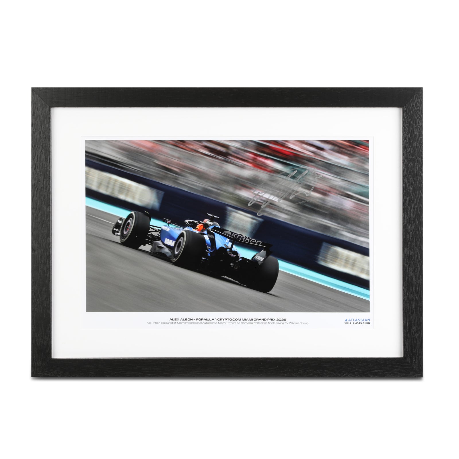 Alex Albon 2025 Atlassian Williams Racing Signed Photo - Miami GP