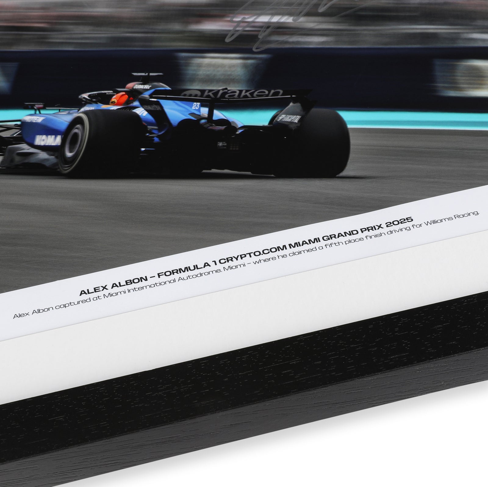 Alex Albon 2025 Atlassian Williams Racing Signed Photo - Miami GP